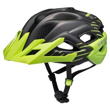 Шлем велосипедный KED Status Junior, детский/подростковый, Black Green Matt, 2020