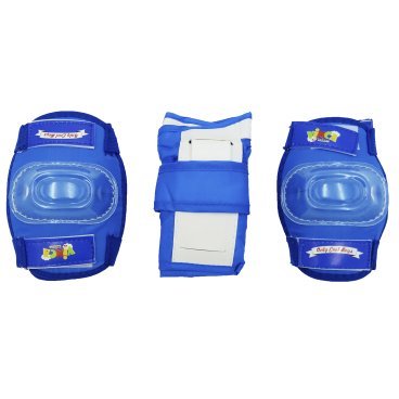 Комплект защиты детский Vinca Sport (наколенники, налокотники, наладонники), синий, VP 32 blue