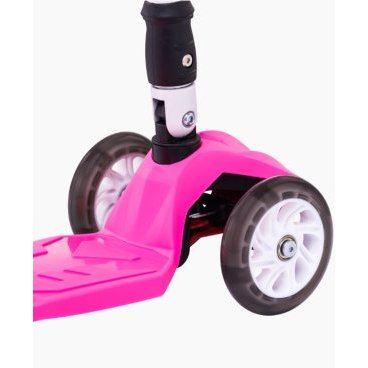 Самокат трёхколесный RIDEX 3D Smart, детский, складной, колёса 120/80 мм, розовый