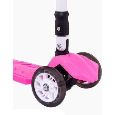 Самокат трёхколесный RIDEX 3D Smart, детский, складной, колёса 120/80 мм, розовый