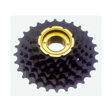 Фото Трещотка велосипедная Tri-DIAMOND, индексная, 6 скоростей, 14-28Т, черный, FW 6SI black
