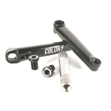 Шатуны COLONY Venator Cranks - 3 piece - 22mm 48 spline - 170mm (ось+два шатуна), цвет ED Black, 03-00213