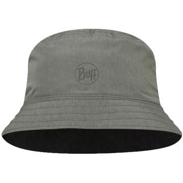 Фото Панама Buff Travel Bucket Hat Gline, двусторонняя, Black-Grey, 128626.999.25.00