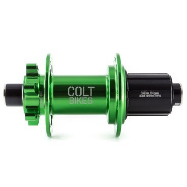 Фото Втулка велосипедная Colt Bikes, 30 QR, передняя, 32H, зеленый, CG-33572