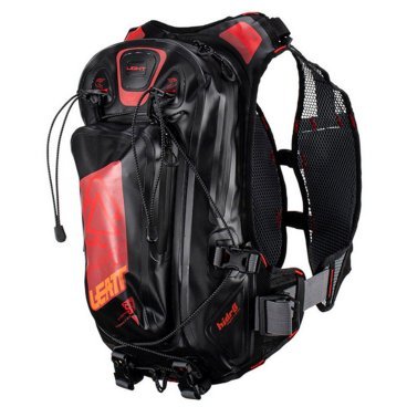 Рюкзак-гидропак Leatt MTB HydraDri WP 2.0 Black/Flame, черный/красный, 2023, 7023051250