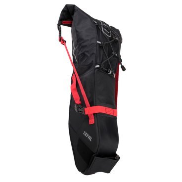 Фото Сумка велосипедная Zefal Z Adventure R11 Saddle Bag, подседельная, объем от 5 до 11L, красный/черный, 2023, 7001