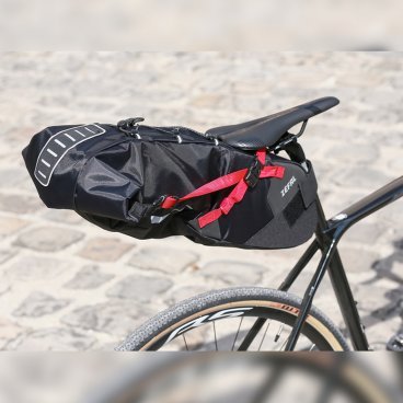 Сумка велосипедная Zefal Z Adventure R17 Saddle Bag, подседельная, объем от 8 до 17L, красный/черный, 2023, 7002