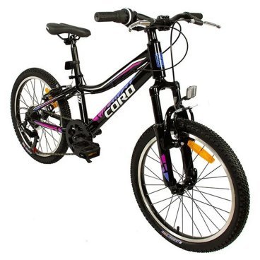 Детский велосипед Maxiscoo "Cord Mint", городской,  20", 6 скоростей, черный, 2023, CRD-STD2001