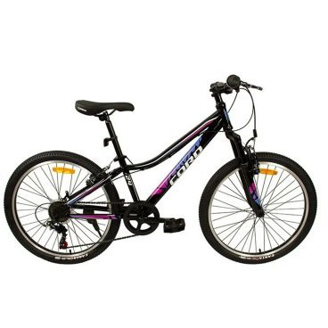 Фото Детский велосипед Maxiscoo "Cord Mint", городской,  24", 7 скоростей, черный, 2023, CRD-STD2401