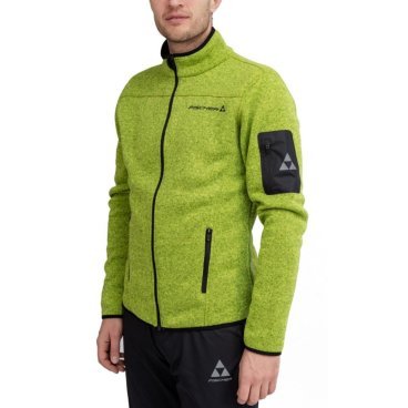 Куртка Fischer Fleece Logo, унисекс, зеленый, 2022-23, GR8135-500