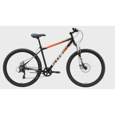 Горный велосипед Stark Respect 27.1 D Microshift черный/оранжевый/серый, 2023, HQ-0009977