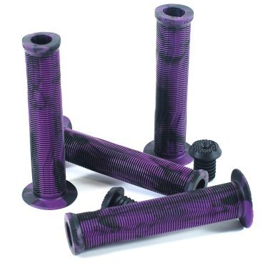 Фото Ручки на велосипедный руль BMX COLONY Much Room Grips, 30х140мм, цвет фиолетово-черный, 03-002214