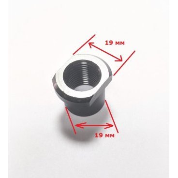 Фото Гайка оси для вилки ICAN SNK-150, диаметр резьбы 15 мм, шаг 1,5 мм, Nut-Axle-SNK-150
