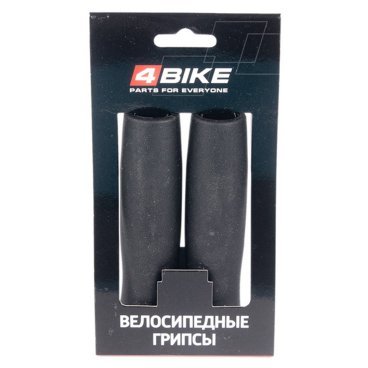 Грипсы велосипедные 4BIKE, 133 мм, черный, ARV000059