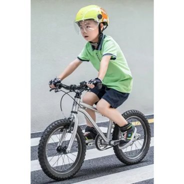 Велошлем ROCKBROS, детский, с визором, для электровелосипеда, желтый, RB_10120001001