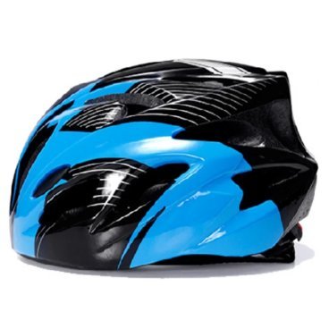 Фото Велошлем защитный STELS FSD-HL057 (out-mold), сине-чёрный, 600323