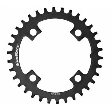 Фото Звезда велосипедная передняя SunRace NW, 34T, bcd 96, сталь, чёрный, CRMS00.34-HP