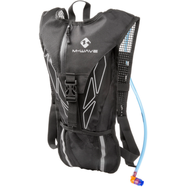 Фото Велосипедный рюкзак M-WAVE с гидропаком, черно-серый 5-122500